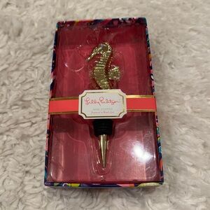 Lilly Pulitzer Seahorse Wine Stopper